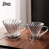 Bincoo Hand Brewed Coffee Pot Set Dripper Set Filter Cup Coffee Pot Coffee Funnel Glass Sharing Pot 400/600ML