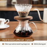 Bincoo Coffee Dripper Set Hand-brewed Coffee Pot Glass Sharing Pot Filter Cup coffee utensil set household brewing filter pot