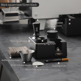 BINCOO Italian Coffee Cloth Powder Dispenser Base Multifunctional Storage and Press Powder Hammer Set 51/58MM