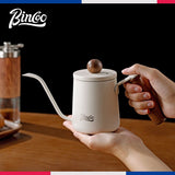 BINCOO 350ML/600ML Coffee Hand Brewing Pot Mini Portable Coffee Pot Long Mouth and Narrow Mouth Pot Stainless Steel Coffee Kettle