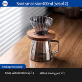 BINCOO Coffee Dripper Set Filter Cup Coffee Pot Set Coffee Sharing Pot Strainer Cup Extraction Filter Coffee Utensils 400ML/600ML
