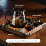 BINCOO Glass Coffee Sharing Pot Set Filter Cup Drip Filter Paper Funnel Hand Brewing Pot Coffee Kettle 500ML/700ML