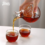 BINCOO Glass Coffee Pot Set Hand Brew Coffee Maker Coffee Utensils fo Office Household 280ML