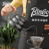 BINCOO Hand-brewed Coffee Pot Slender Mouth Kettle Stainless Steel Drip Coffee Pot Large Capacity for Outdoor Camping and Travel 1L