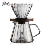 BINCOO Coffee Dripper Set Filter Cup Coffee Pot Set Coffee Sharing Pot Strainer Cup Extraction Filter Coffee Utensils 400ML/600ML