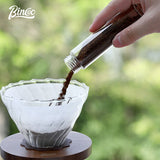BINCOO Coffee Sealed Jar Transparent Storage Canister One-way Exhaust Valve Portable Storage Bottle