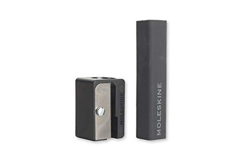 Moleskine Classic Eraser & Sharpener Set, Black
