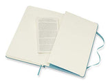 Moleskine Classic Notebook, Hard Cover, Large (5" x 8.25") Ruled/Lined, Reef Blue, 240 Pages