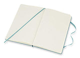 Moleskine Classic Notebook, Hard Cover, Large (5" x 8.25") Ruled/Lined, Reef Blue, 240 Pages