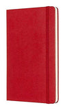 Moleskine Classic Notebook, Hard Cover, Large (5" x 8.25") Ruled/Lined, Scarlet Red