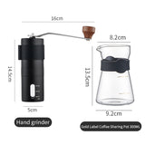 BINCOO Coffee Grinder Hand Italian Coffee Grinder Household Coffee Machine Portable for Office Outdoor Travel