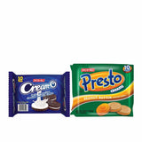 Presto and Cream-O Bundle: Presto Peanut Butter (30g x 10) + Cream-O Vanilla (30g x 10)