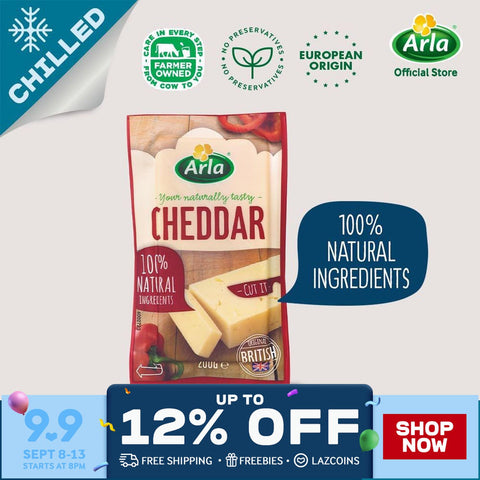 Arla Natural Cheddar Chunk 200g