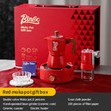 BINCOO Moka Pot Gift Box Set Single Valve Coffee Pot Espresso Machine for Holidays and Birthdays Best Gift 2Cups 3Cups