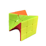 YUNTENG Cube Twist 3x3 Stickerelss Speed Cube Vivid Color Magic Puzzle Toys