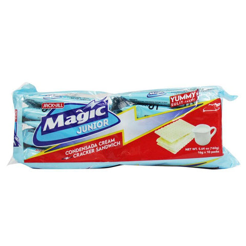 Jack 'n Jill Magic Junior Condensada Cream Cracker Sandwich 16g x 10s