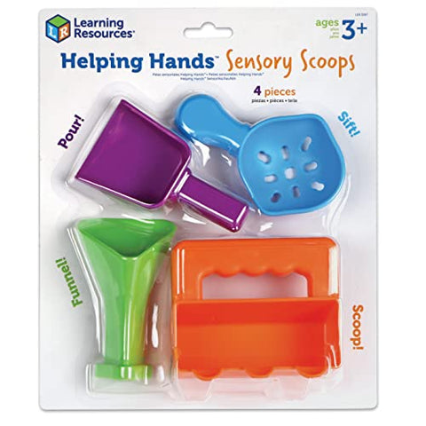 Learning Resources Helping Hands Sensory Scoops, 4 Pieces, Ages 3+