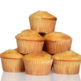 Caperci Standard Natural Cupcake Liners 500 Count, No Smell, Food Grade & Grease-Proof Baking Cups Paper