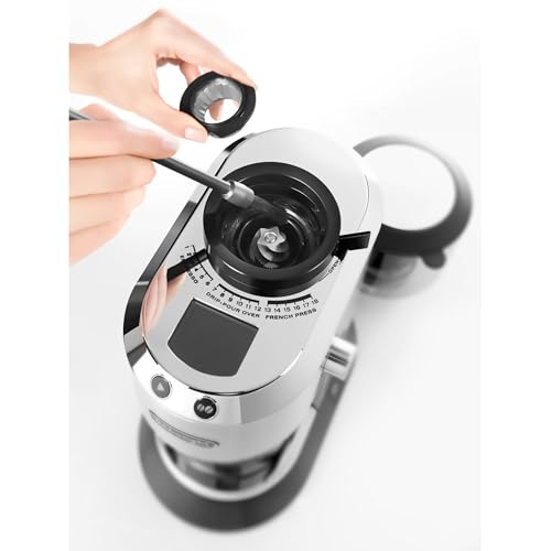 De'Longhi Dedica Conical Burr Grinder with Portafilter Attachment
