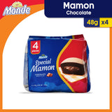 Monde Special Mamon with Chocolate Cream Filling 48gx4