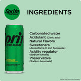 Sprite Soda Zero Sugar 320ml - Pack of 24 Cans