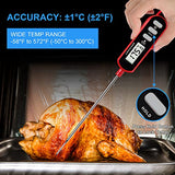Lonicera Instant Read Digital Meat Thermometer for Food, Bread Baking, Water and Liquid.