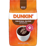 Dunkin' Original Blend Medium Roast Whole Bean Coffee, 18 Ounce