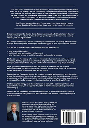 Startup Law and Fundraising for Entrepreneurs and Startup Advisors