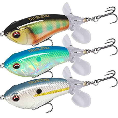 TRUSCEND Top Water Fishing Lures with BKK Hooks
