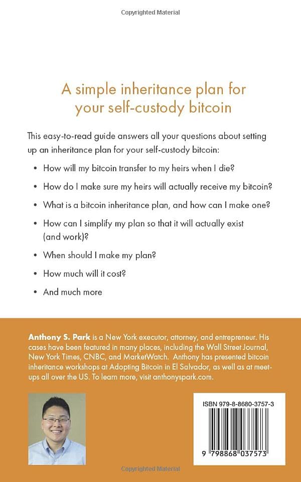 How to Leave Bitcoin to Your Heirs: A simple inheritance plan for your self-custody bitcoin