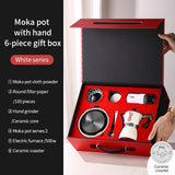 BINCOO Moka Pot Gift Box Set Single Valve Coffee Pot Espresso Machine for Holidays and Birthdays Best Gift 2Cups 3Cups