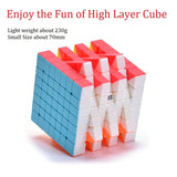 BestCube 7x7 Cube Stickerless Qixing 7x7x7 Speed Cube Puzzle Gifts Toys(67mm)