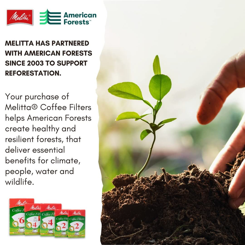 Melitta #2 Cone Coffee Filters, Unbleached Natural Brown