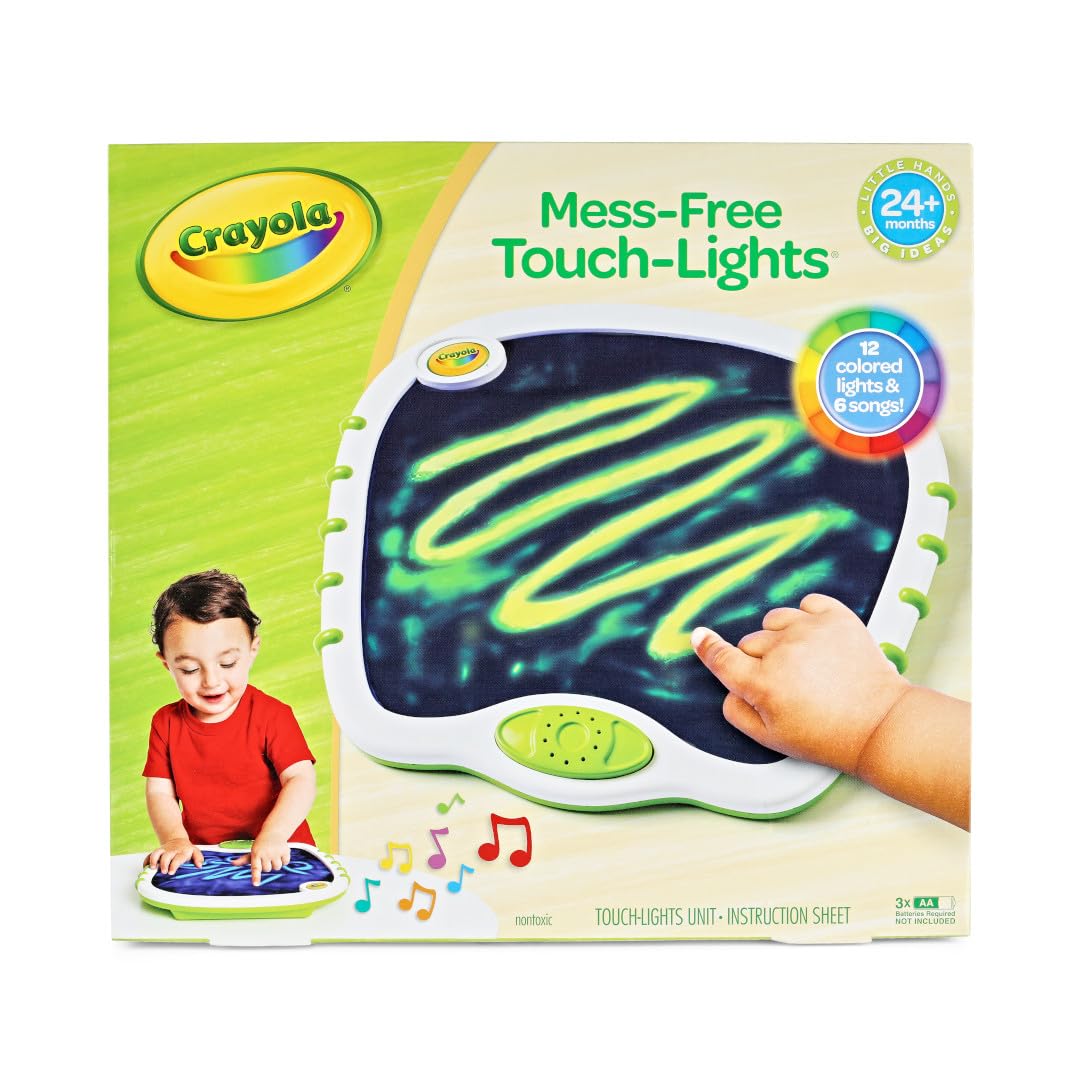 Crayola Toddler Touch Lights, Musical Doodle Board, Sensory Toys for Toddlers