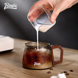 BINCOO Glass Coffee Mug with Spoon Tray Set Heat Resistant Latte Flower Mug Afternoon Tea Cup Suitable for Home Office 340ML