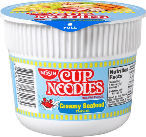 Nissin Mini Cup Noodles Creamy Seafood Flavor 45g