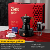 BINCOO Moka Pot Gift Box Set Single Valve Coffee Pot Espresso Machine for Holidays and Birthdays Best Gift 2Cups 3Cups