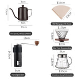 BINCOO Coffee Grinder Hand Italian Coffee Grinder Household Coffee Machine Portable for Office Outdoor Travel