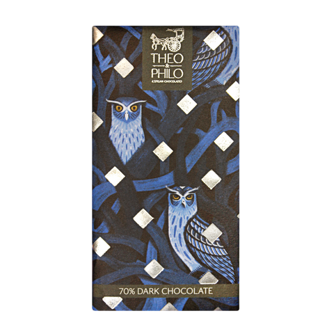 Theo and Philo Chocolates 70% Dark Chocolate Bar