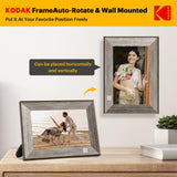 KODAK Wooden WiFi Digital Picture Frame, 32G 10.1 Inch