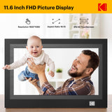 KODAK WiFi Digital Picture Frame, 11.6 Inch 1920 X 1080 IPS FHD