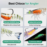 TRUSCEND Fishing Lures for Freshwater and Saltwater, Lifelike Swimbait