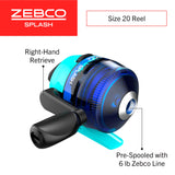 Zebco Kids Splash Jr. Spincast Reel and Fishing Rod Combo