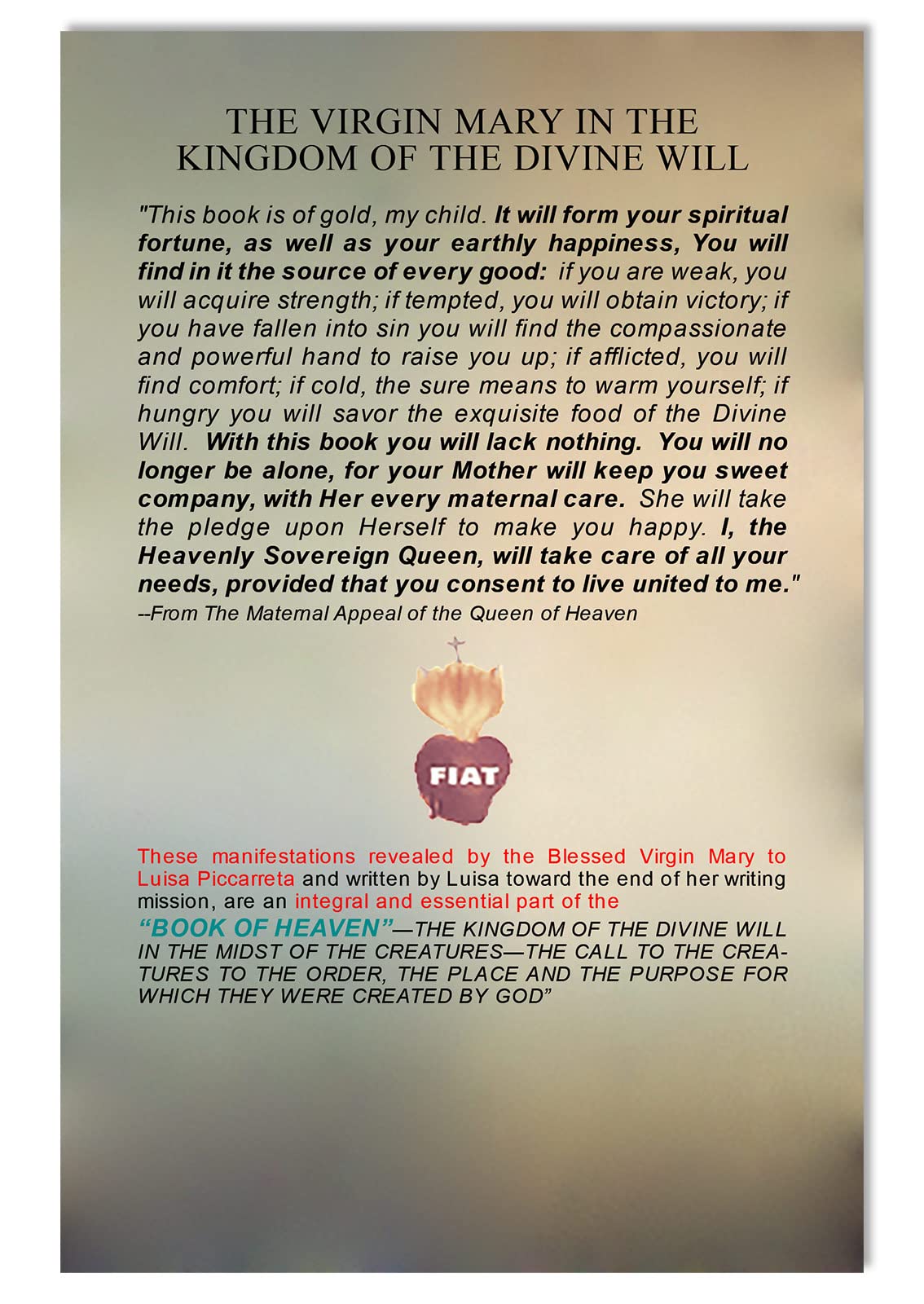 The Virgin Mary in the Kingdom of The Divine Will