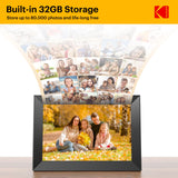 KODAK 10.1 Inch WiFi Digital Picture Frame, 1280x800 HD IPS Touch Screen