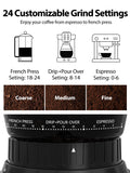 Aromaster Burr Coffee Grinder, Coffee Bean Grinder