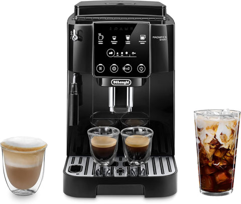 De'Longhi Magnifica Start Automatic Espresso Machine with Manual Milk Frother, Black