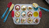 Handstand Kitchen 20-piece Real Mini Cupcake Baking Set with Recipes for Kids