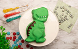Handstand Kitchen Dinosaur Buddies 7-piece Real Cake Baking Set with Recipes