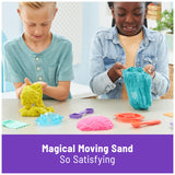 Kinetic Sand Ultimate Sandisfying Set, 2lb of Pink, Yellow and Teal Play Sand